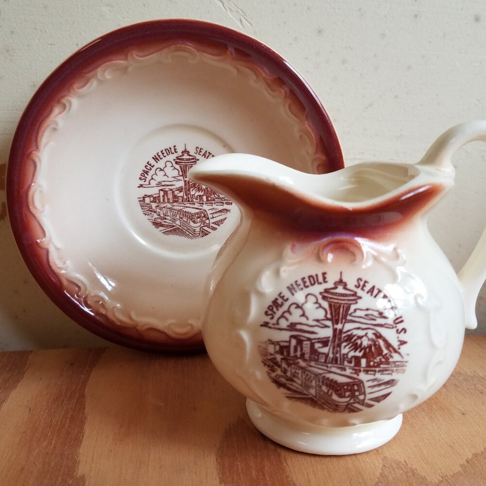 RARE Vintage Seattle Space Needle Creamer